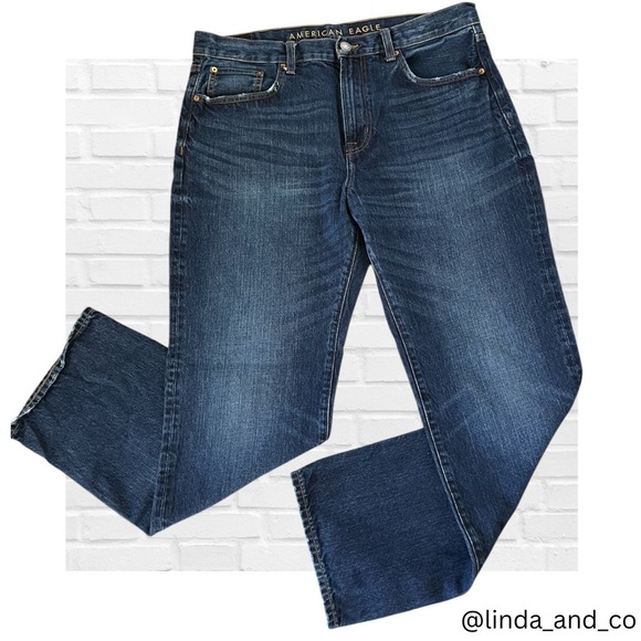 American Eagle Outfitters Men's Selvedge Denim Blue Jeans 100% Cotton 36 x 34 - Picture 1 of 11